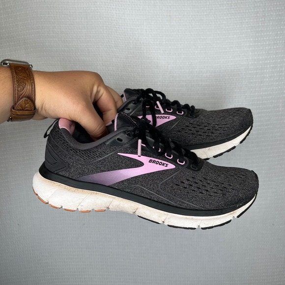 Brooks Transcend 3 Women's Running Shoes Gray Pink Size 8 Medium Width - Picture 1 of 6